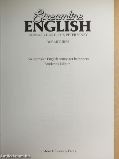 Streamline English Departures