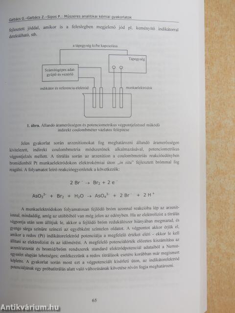 Műszeres analitikai kémiai gyakorlatok