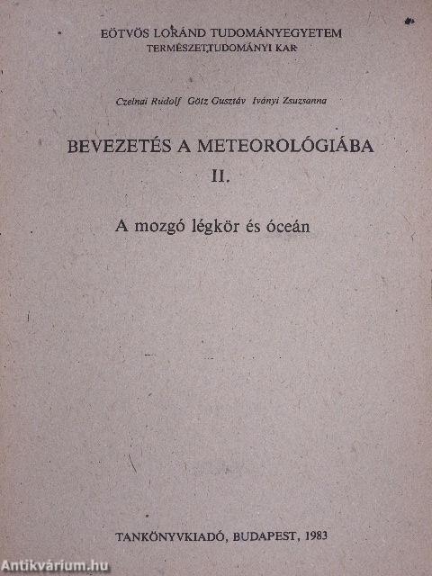Bevezetés a meteorológiába II.