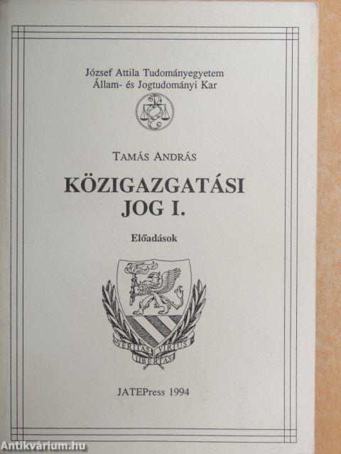 Közigazgatási jog I.