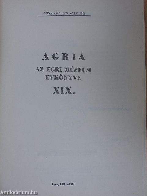 Agria XIX.