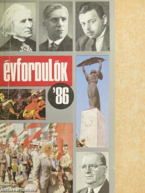 Évfordulók '86