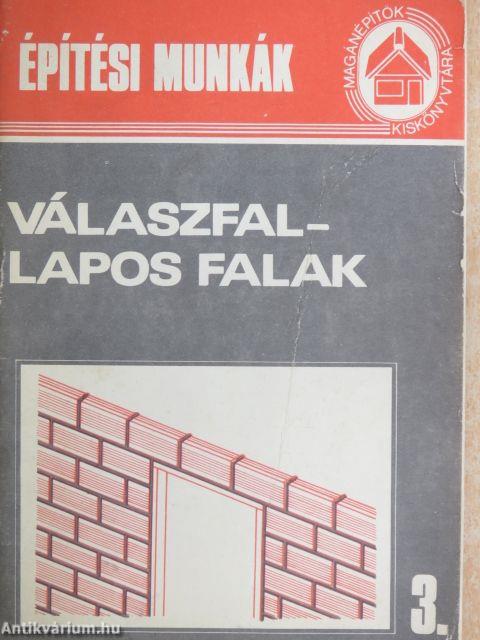 Válaszfal - lapos falak