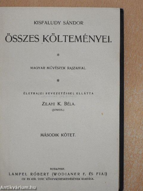 Kisfaludy Sándor összes költeményei II. (töredék)