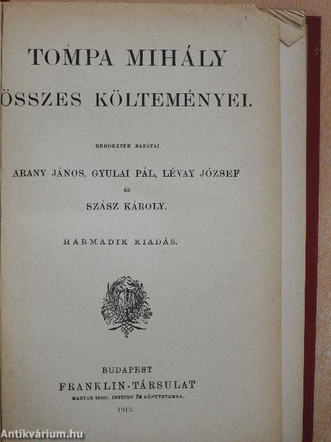 Tompa Mihály összes költeményei