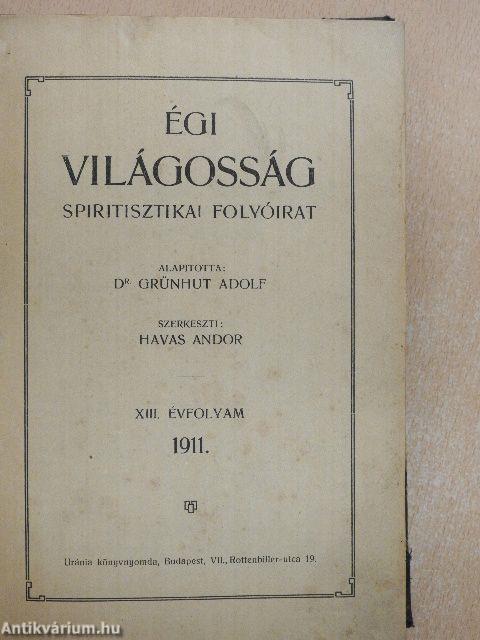 Égi világosság 1911. január-deczember