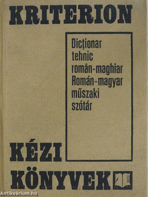 Román-magyar műszaki szótár