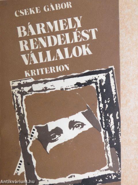 Bármely rendelést vállalok
