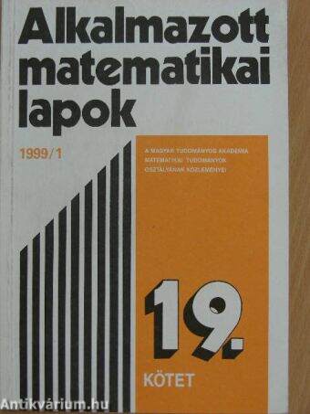 Alkalmazott matematikai lapok 1999/1.