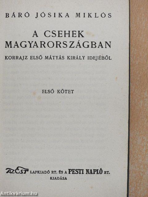 A csehek Magyarországban I-II.