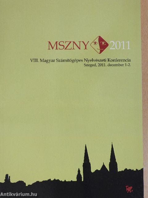 VIII. Magyar Számítógépes Nyelvészeti Konferencia