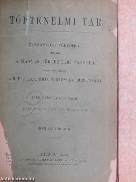 Történelmi tár 1889/I-II.