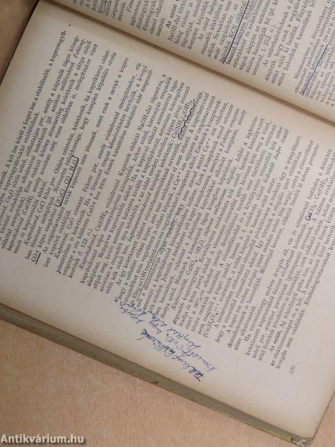 Általános és szervetlen kémia