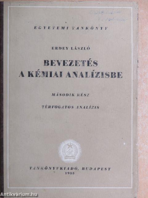 Bevezetés a kémiai analízisbe II.