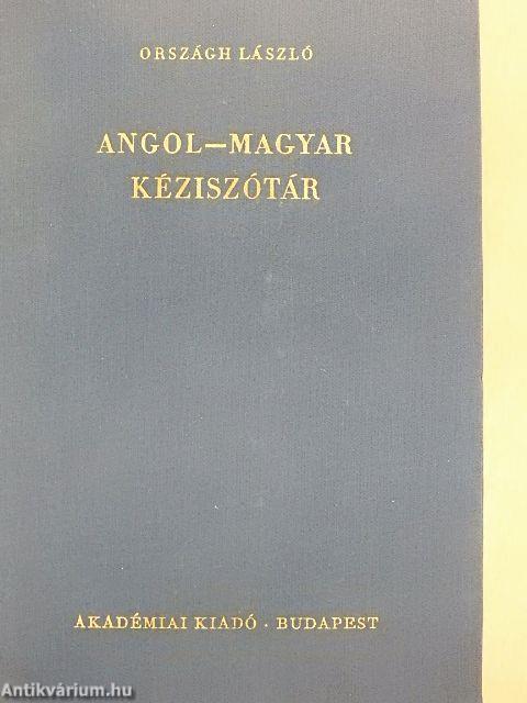 Angol-magyar kéziszótár