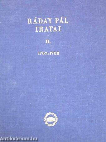 Ráday Pál iratai II.