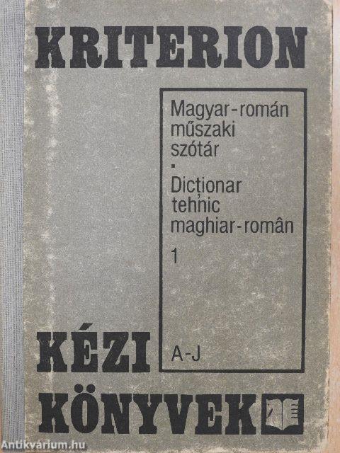 Magyar-román műszaki szótár 1-2.