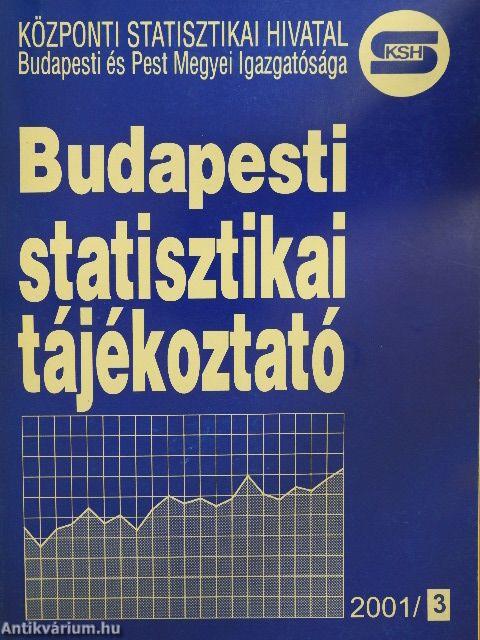 Budapesti statisztikai tájékoztató 2001/3.