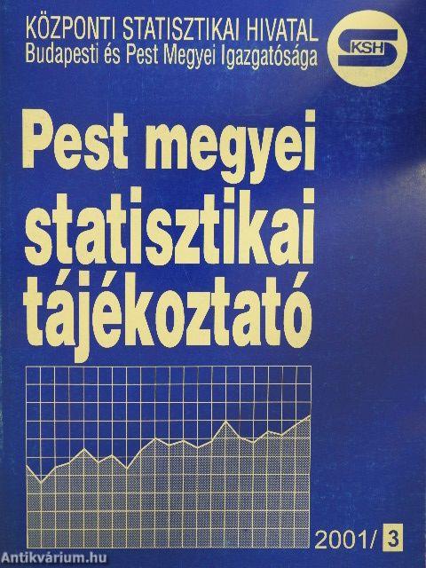 Pest megyei statisztikai tájékoztató 2001/3.