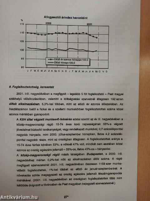 Pest megyei statisztikai tájékoztató 2001/3.