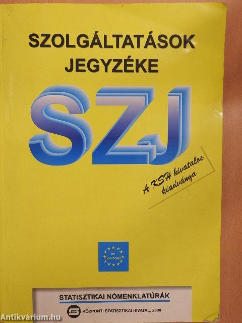 Szolgáltatások Jegyzéke