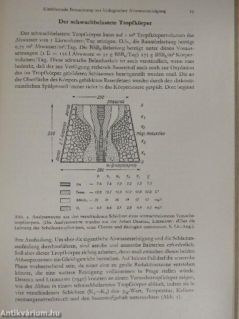 Tropfkörper und Belebungsbecken