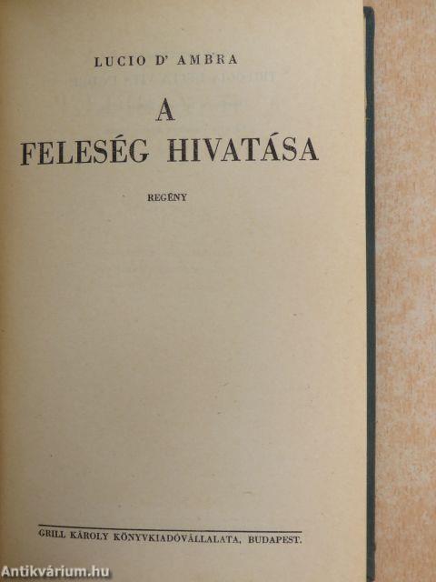 A feleség hivatása