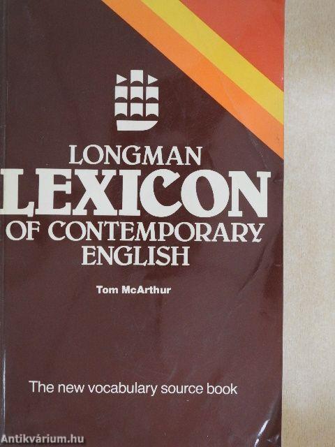 Longman Lexicon of Contemporary English