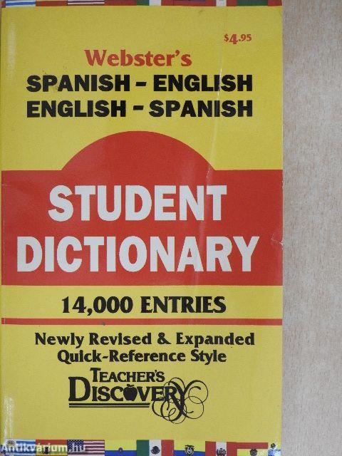 Webster's spanish-english/English-spanish student dictionary