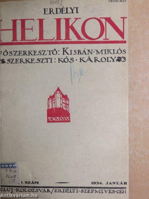 Erdélyi Helikon 1934. (nem teljes évfolyam)