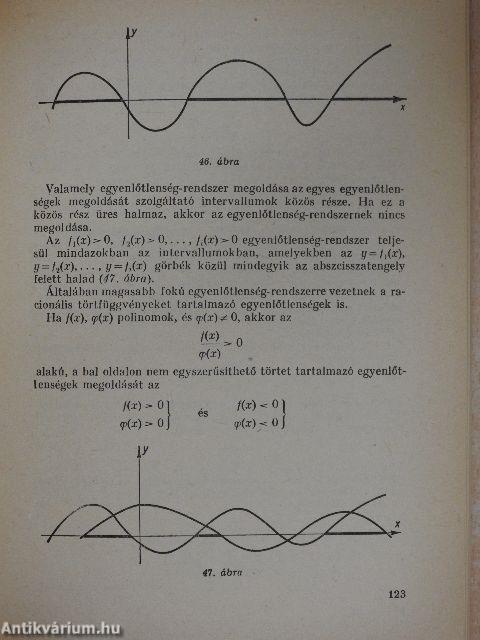 Egyenlőtlenségek