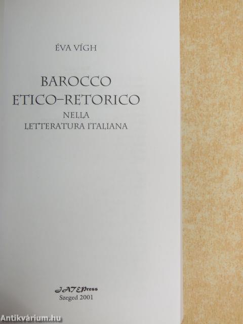 Barocco Etico-Retorico nella Letteratura Italiana