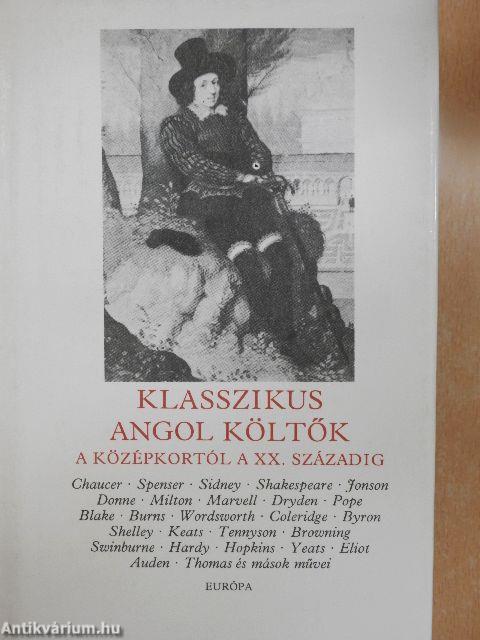 Klasszikus angol költők a középkortól a XX. századig I. (töredék)