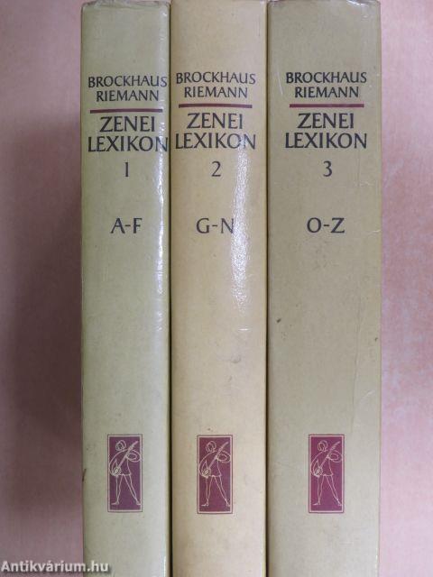 Zenei Lexikon 1-3.