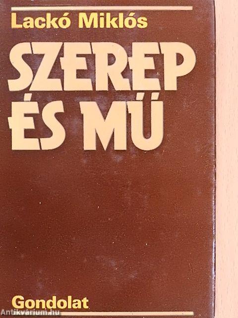 Szerep és mű