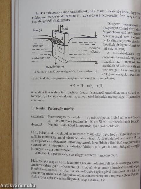 Kolloidika laboratóriumi gyakorlatok