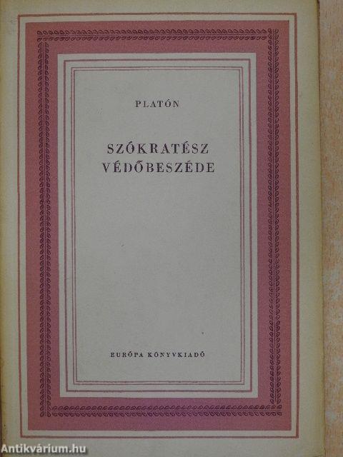 Szókratész védőbeszéde/Kritón/Szókratész halála