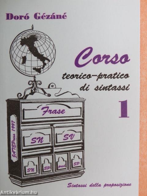 Corso Teorico-Pratico di Sintassi 1.