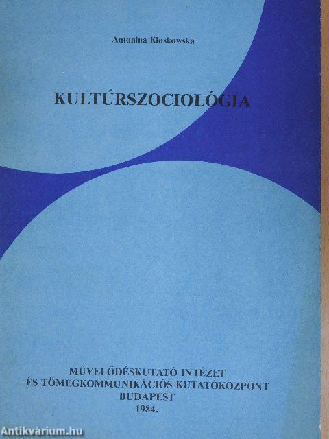 Kultúrszociológia