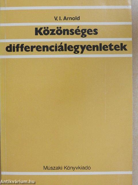 Közönséges differenciálegyenletek