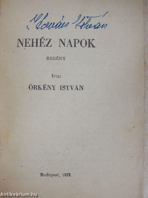 Nehéz napok