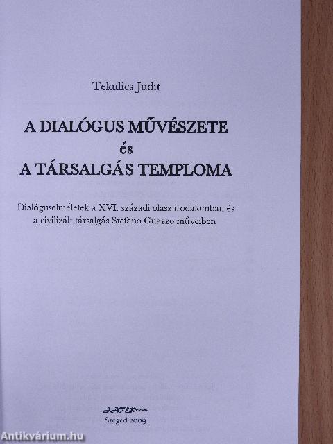 A dialógus művészete és a társalgás temploma