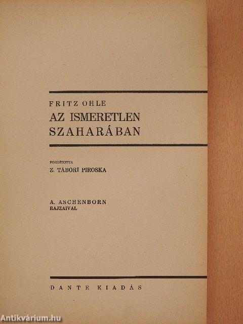 Az ismeretlen Szaharában