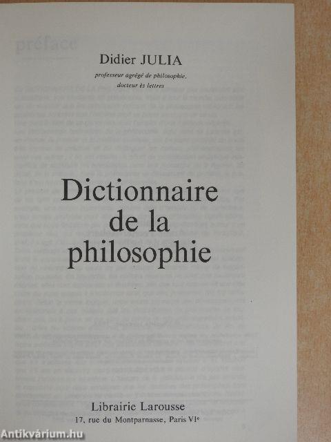 Dictionnaire de la philosophie