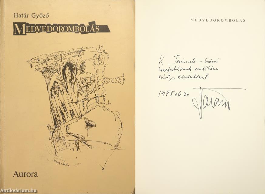 Medvedorombolás (dedikált példány)