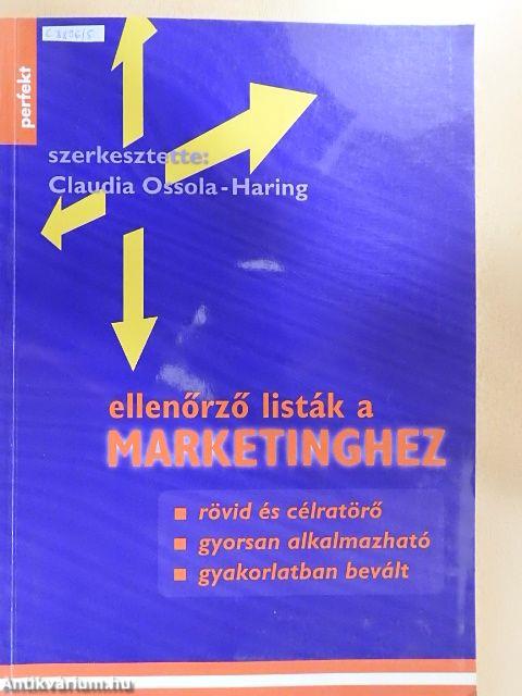 Ellenőrző listák a marketinghez