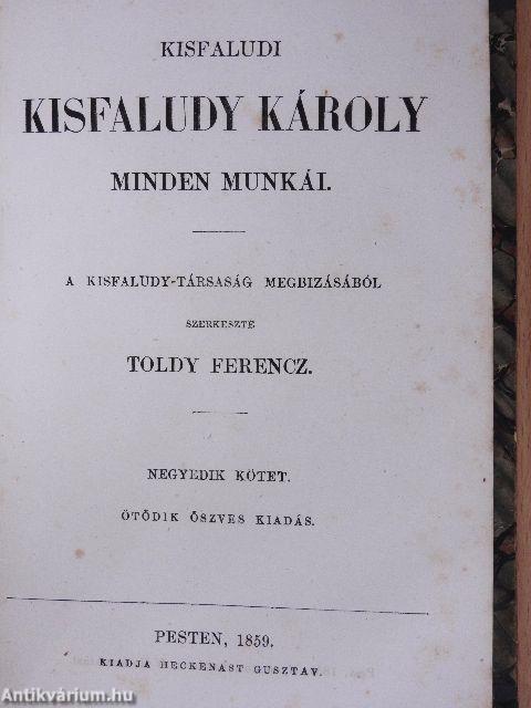 Kisfaludi Kisfaludy Károly minden munkái I-IV.