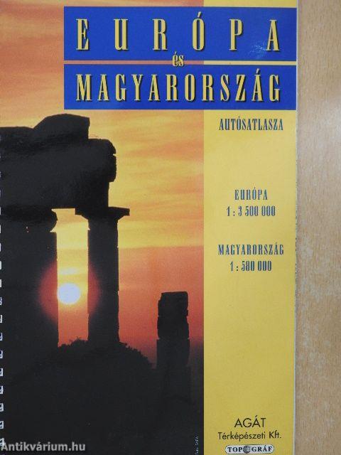 Európa és Magyarország autósatlasza