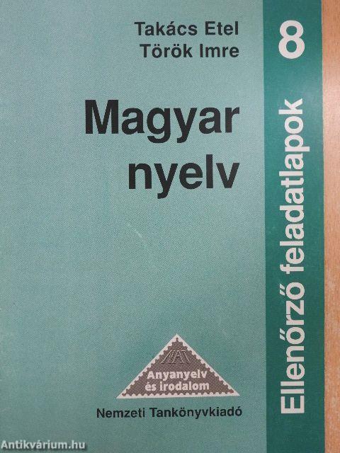 Magyar nyelv - Ellenőrző feladatlapok 8.