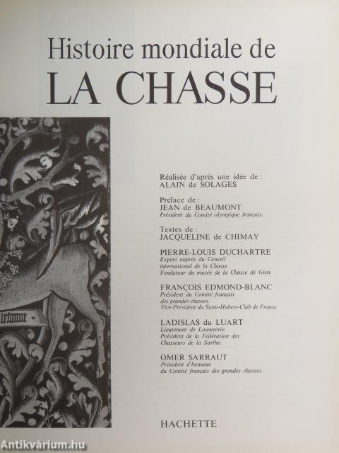 Histoire mondiale de la Chasse